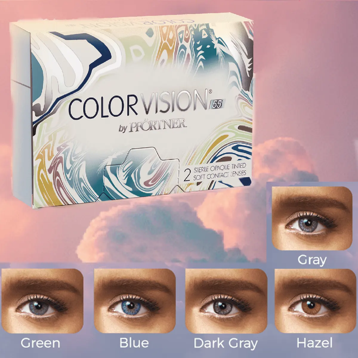 ColorVision Renkli Aylık Kontakt Lens (Numaralı / Numarasız)