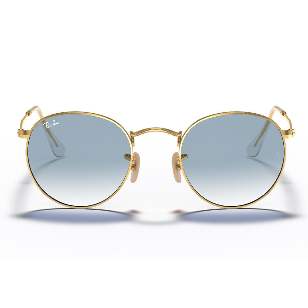 Ray-Ban RB3447-N 001/3F Round Metal Gold Mavi Degrade Unisex Güneş Gözlüğü