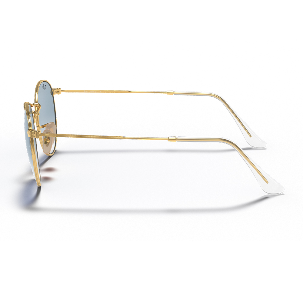 Ray-Ban RB3447-N 001/3F Round Metal Gold Mavi Degrade Unisex Güneş Gözlüğü